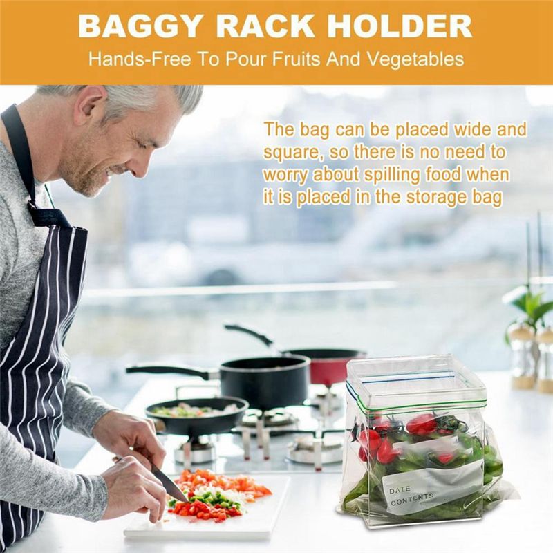 Food Storage Bag - СУПЕРРАСПРОДАЖА: Держатель для пакетов с застежкой-молнией,