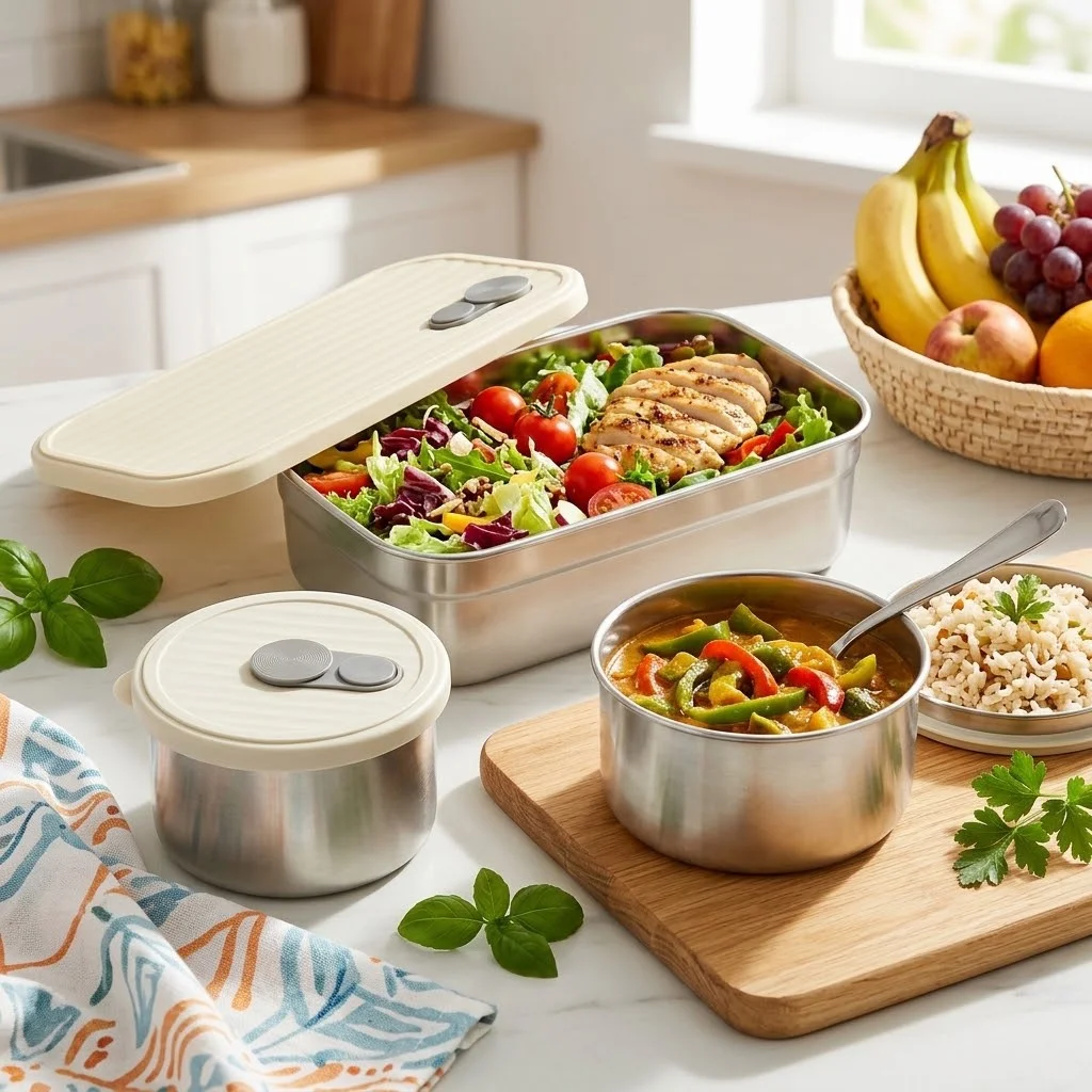 Food Storage Oven Safe - Набор ланч-боксов из нержавеющей стали 304,