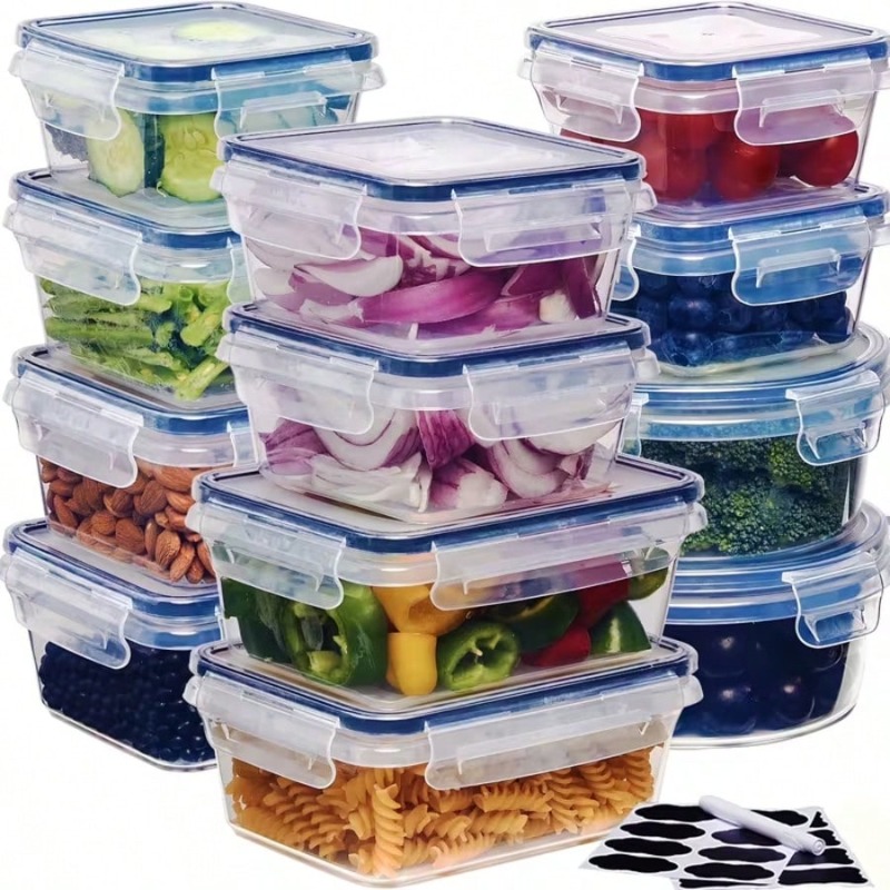 Food Storage Labels - Набор из 12 контейнеров для хранения