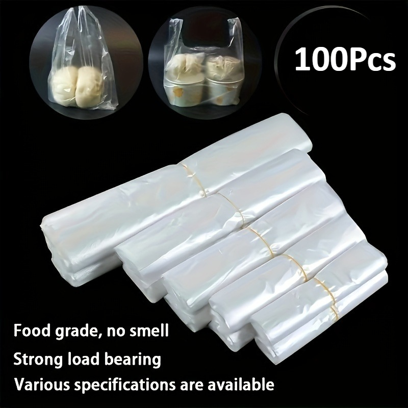 Food Storage Bag - 100 шт. мини-прозрачных одноразовых пластиковых пакетов,
