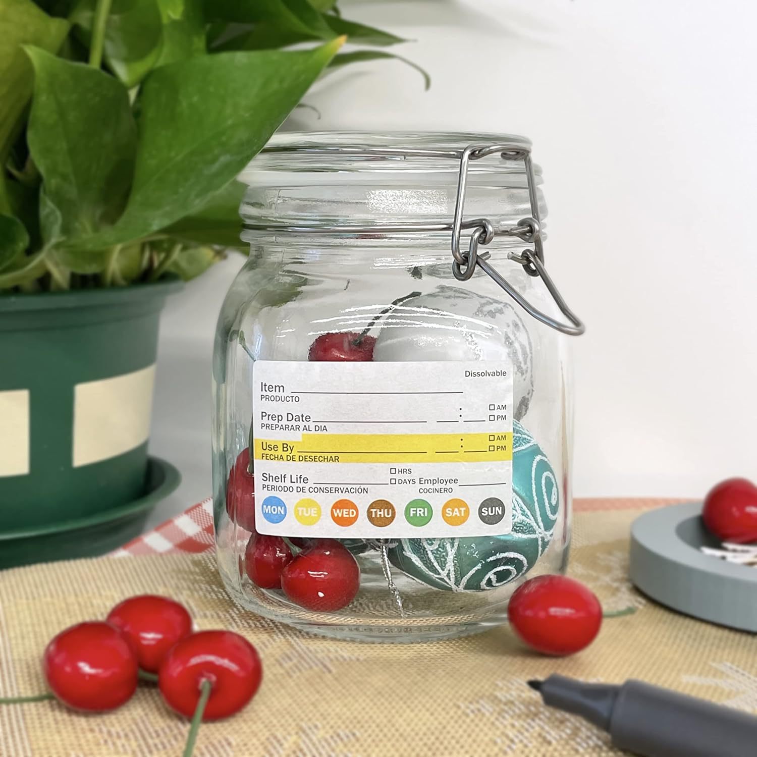 250 шт./рулон, водонепроницаем – обзор и цена Food Storage Labels