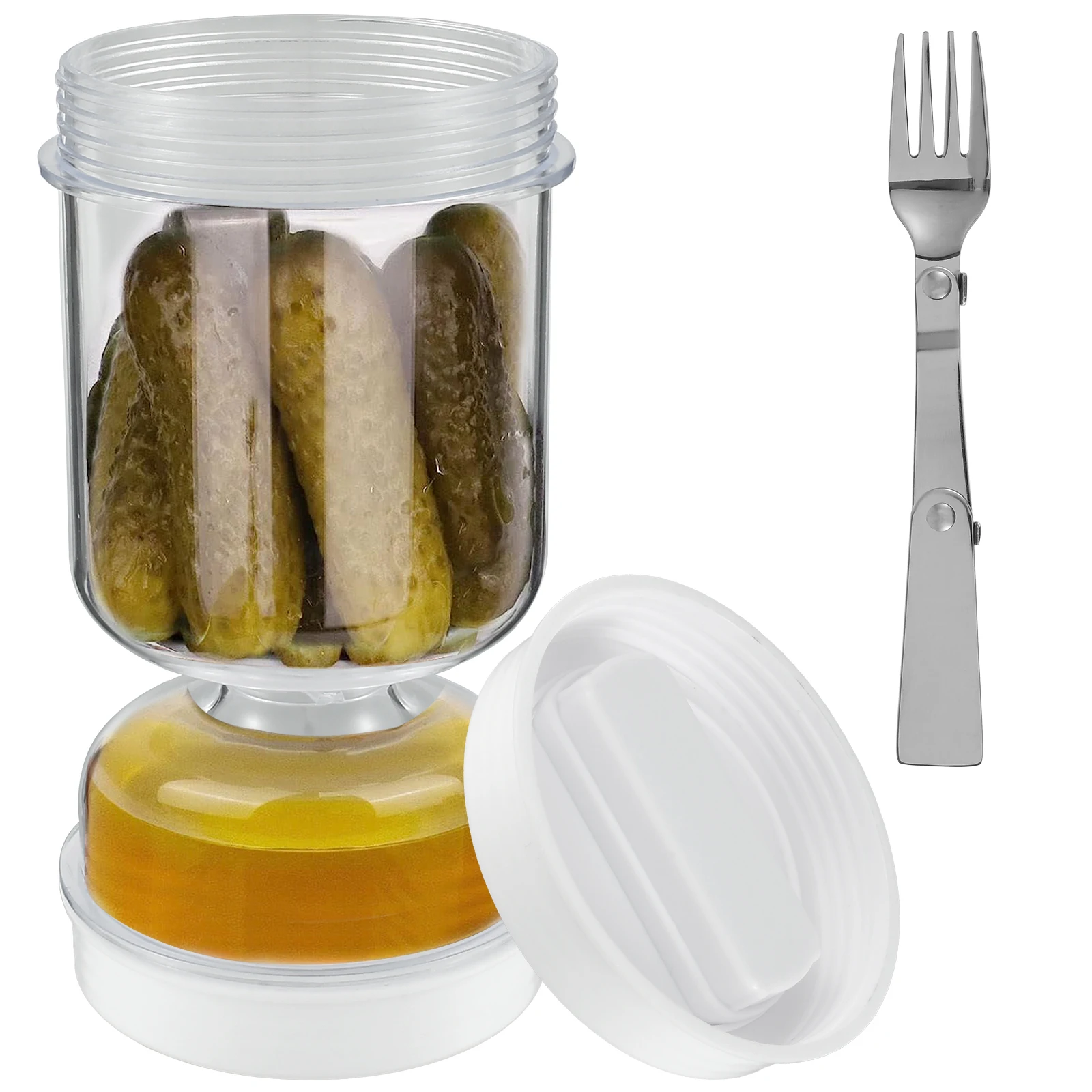 Банка для соленок с вилкой, до – обзор и цена Food Storage With Dividers