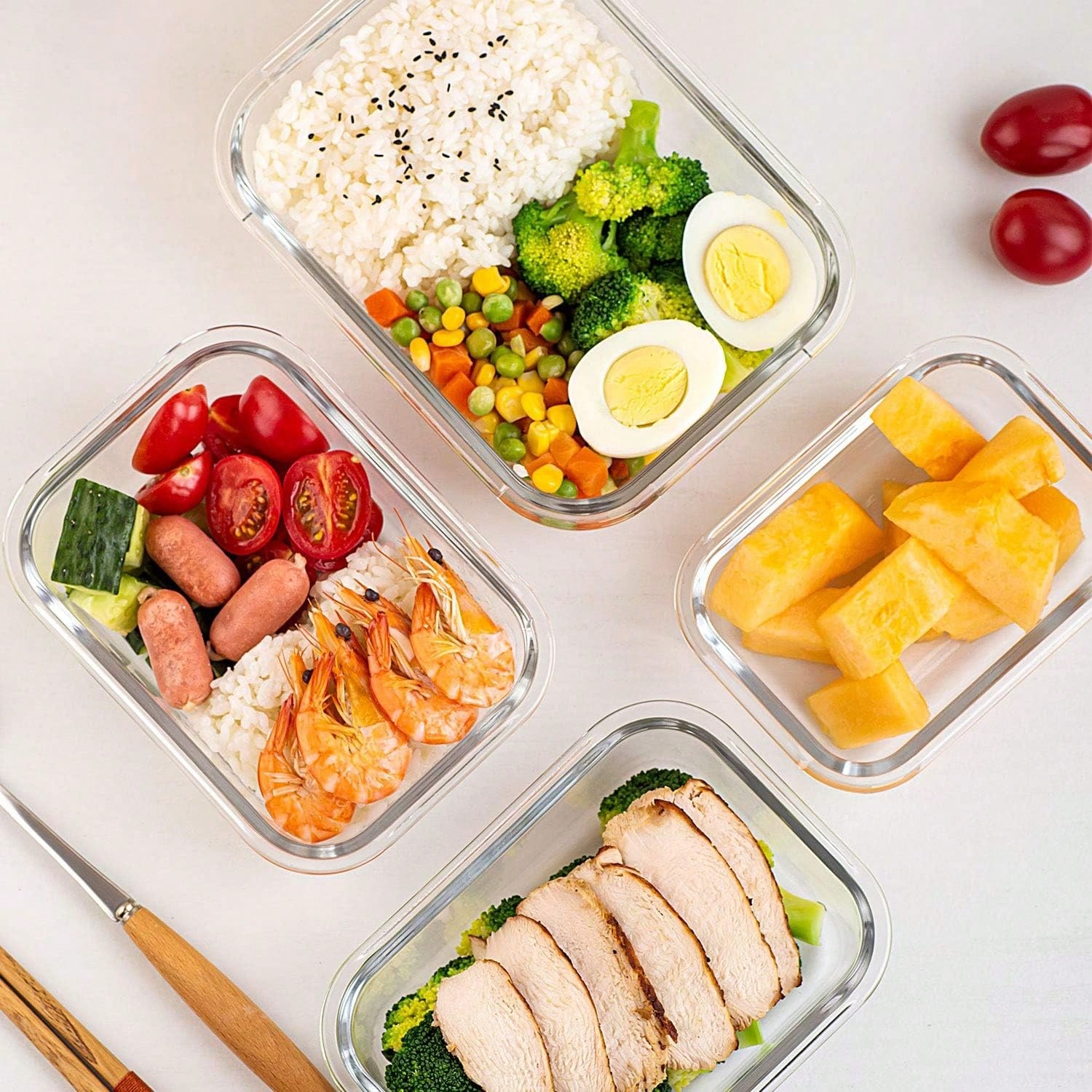 Набор из 10 стеклянных контейн – обзор и цена Food Storage Meals