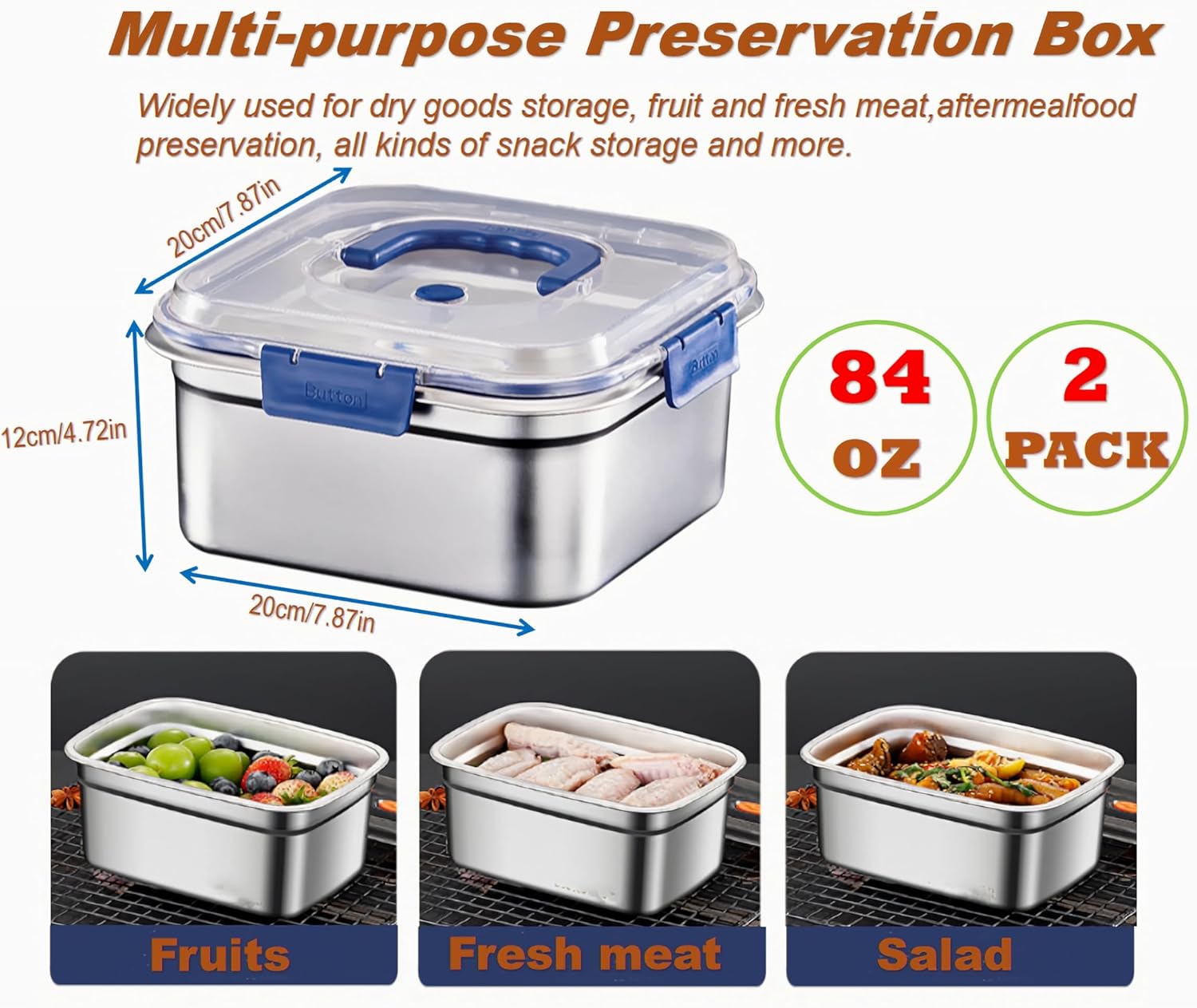 Герметичный контейнер для еды  – обзор и цена Food Storage Oven Safe