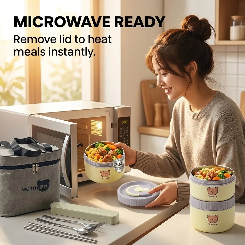 Термоконтейнер для еды из нерж – обзор и цена Food Storage Oven Safe